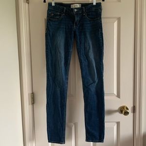 Hollister dark wash “super skinny” jeans